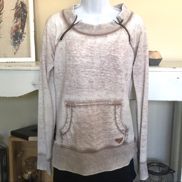 Roxy Tops - ROXY Pullover Sweatshirt with Kangaroo Pockets